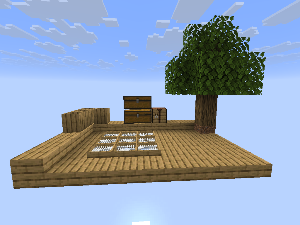 A working island: barrels, a bank of nine sieves and storage