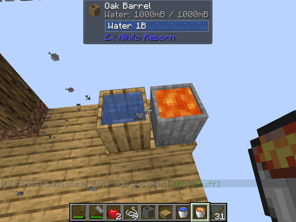 Jade showing a barrel's contents