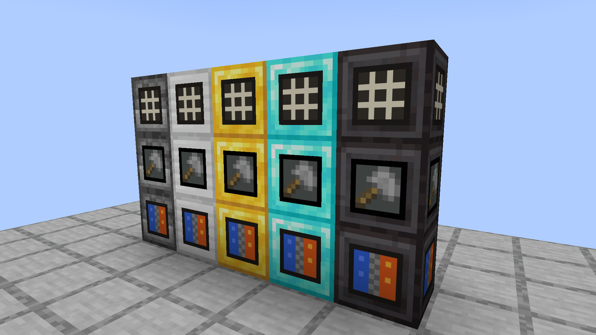 Every machine in all five tiers
